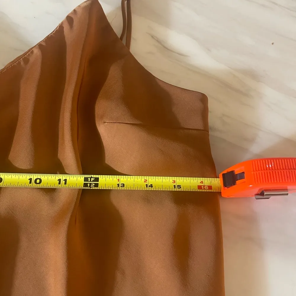 A New Day Women's Size XL Sheath Boho V-Neck Lightweight Ankle Crop Tan Dress - Image 7