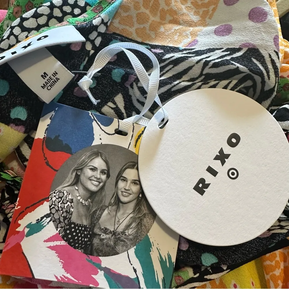 RIXO x Target Floral Patchwork Midi Sheath Dress Medium New Womens - Image 7