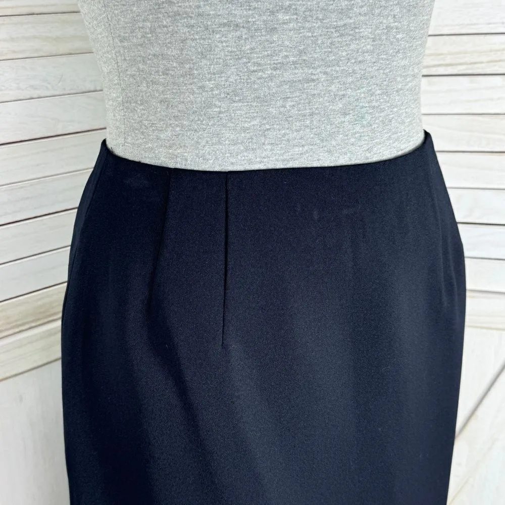 Vintage Casual Corner Pencil Skirt Black 6 Career Office Basic - Image 5