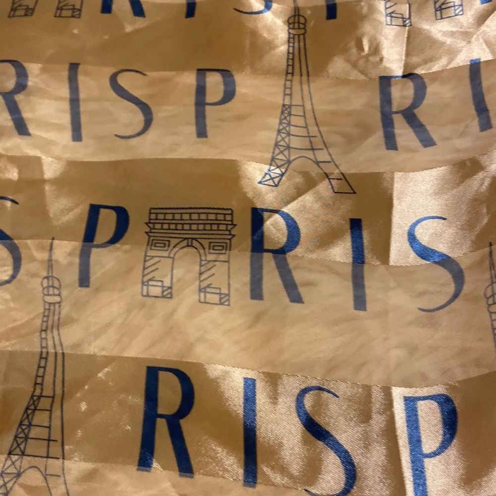 J.Mico Sanco Scarf 36”by 36” with Paris writing color please see photos - Image 3