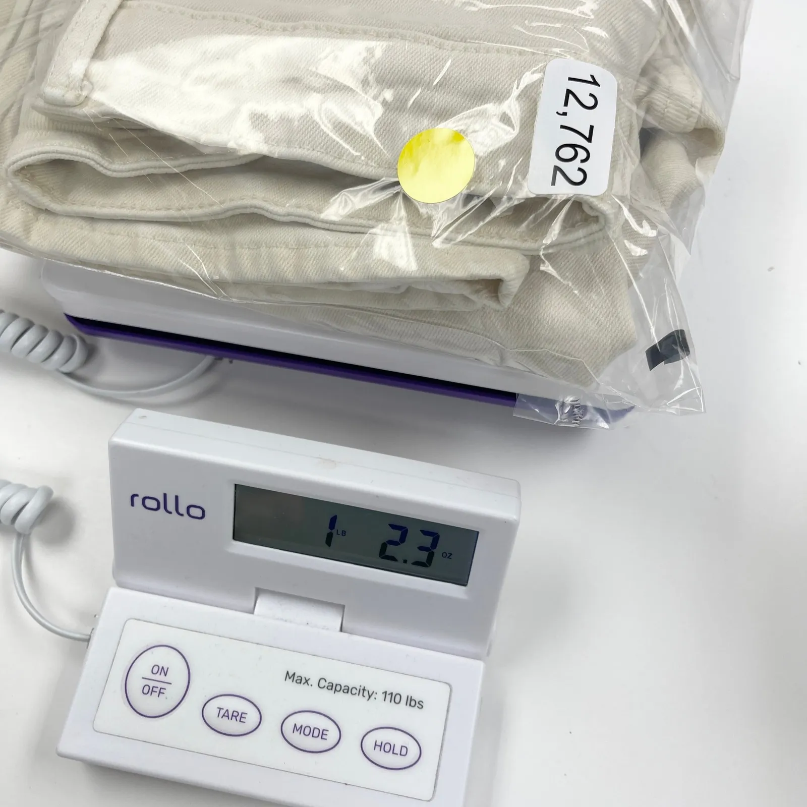 H&M‎ Womens Jeans 4 High Rise Straight Leg Cream Minimalist Core Street Normcore - Image 9