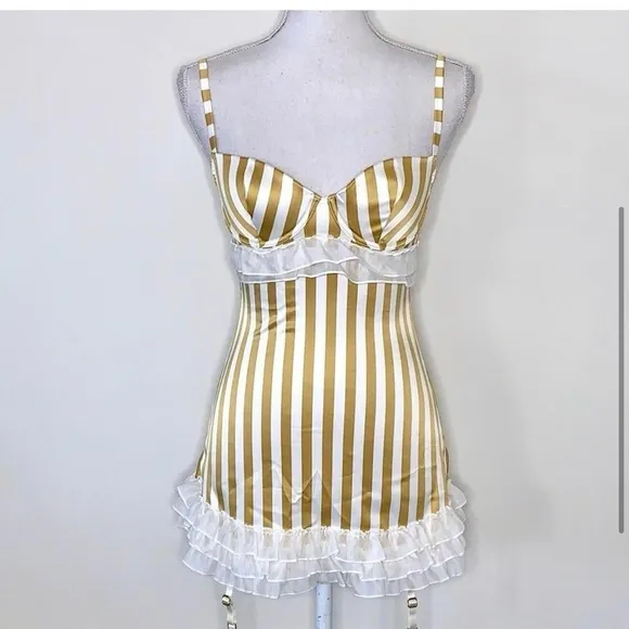 Victoria’s Secret Satin Stripe Slip - Image 2