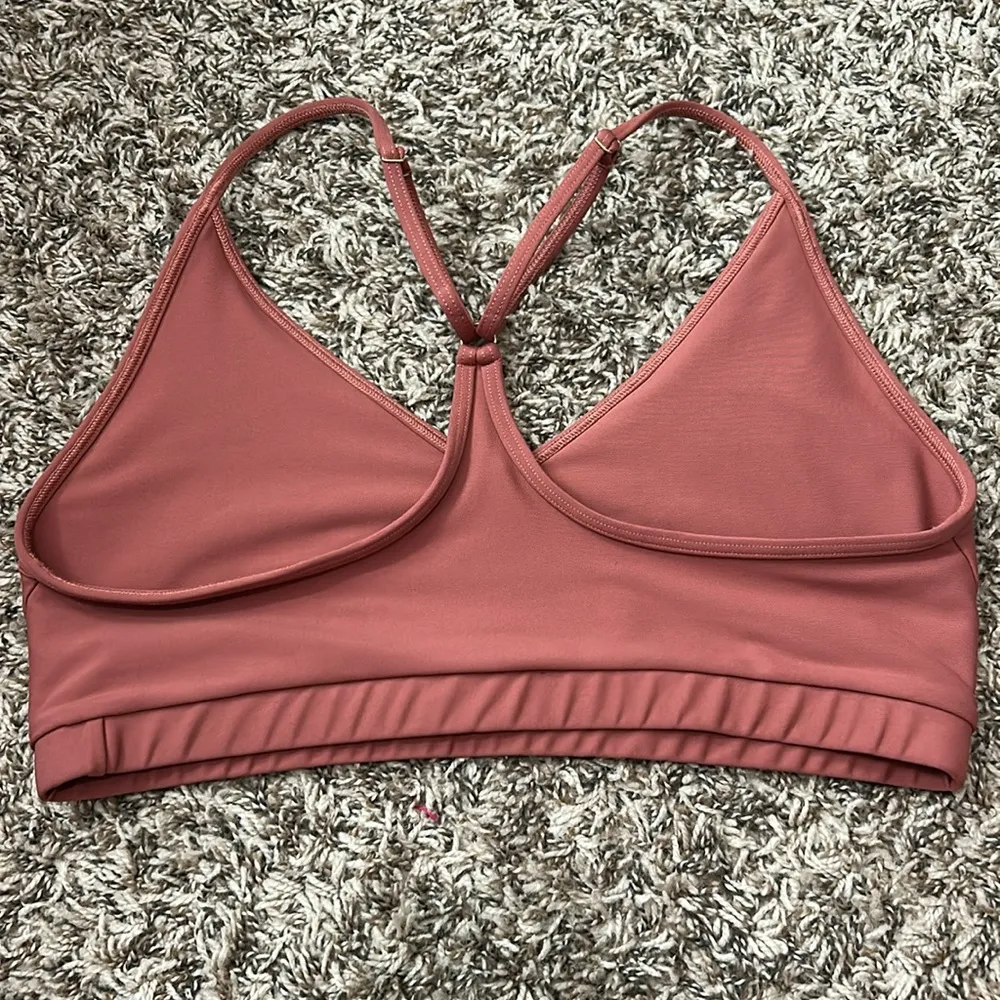 Skatie Zero Racerback Sports Bra in "Dune" Terra Cotta Color - Image 7