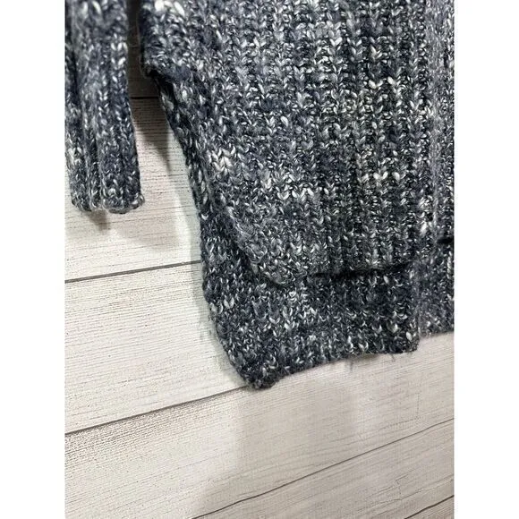 Ruff Hewn Women's Small Sweater Chunky‎ Cable Knit Blue Long Sleeve Pullover - Image 4