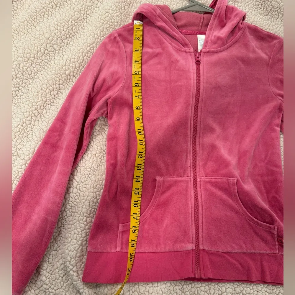 Vibrant Pink Zip-Up Jacket with Hood / size small - Image 4
