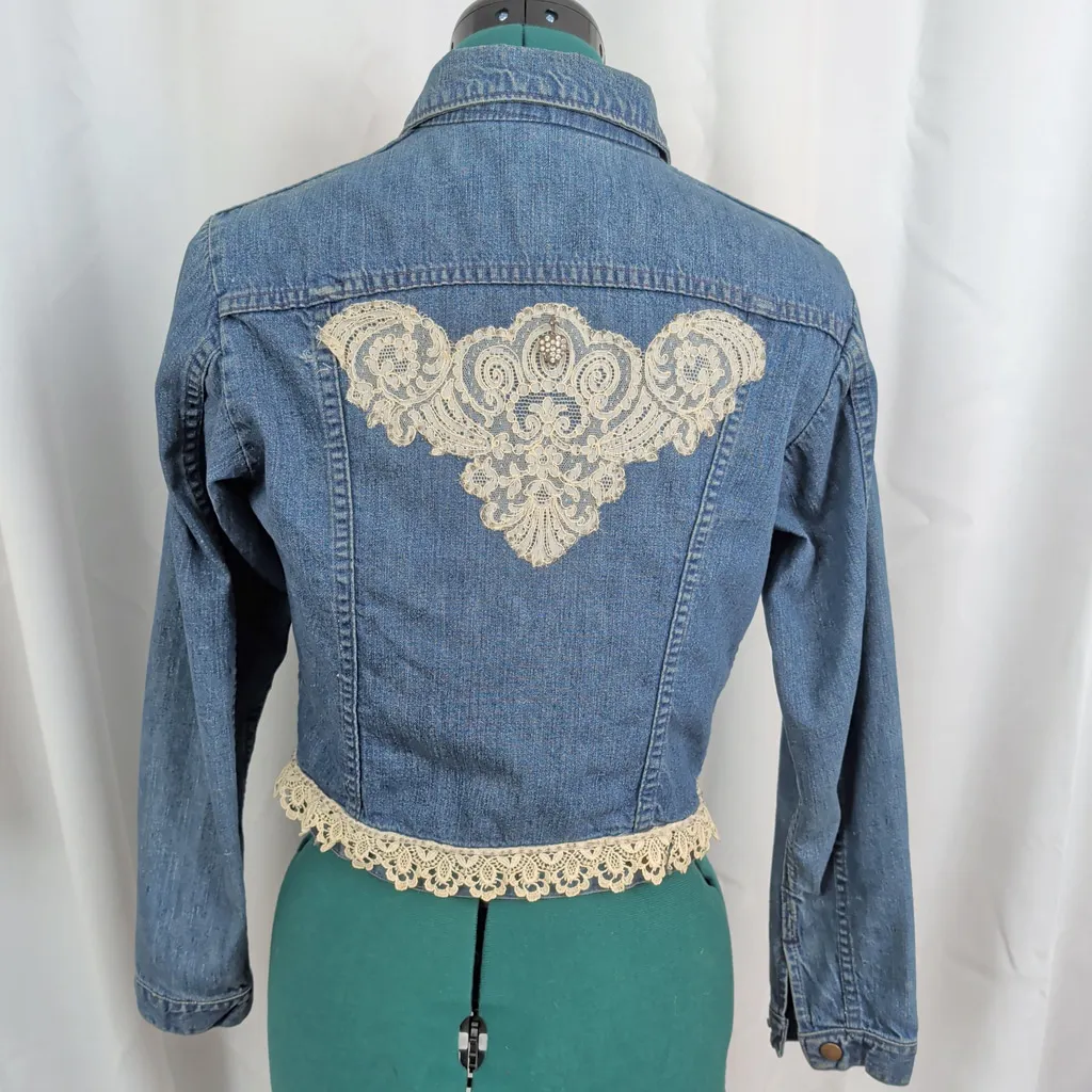 Vintage Selvedge Denim Embellished Wrangler Jacket - Image 3