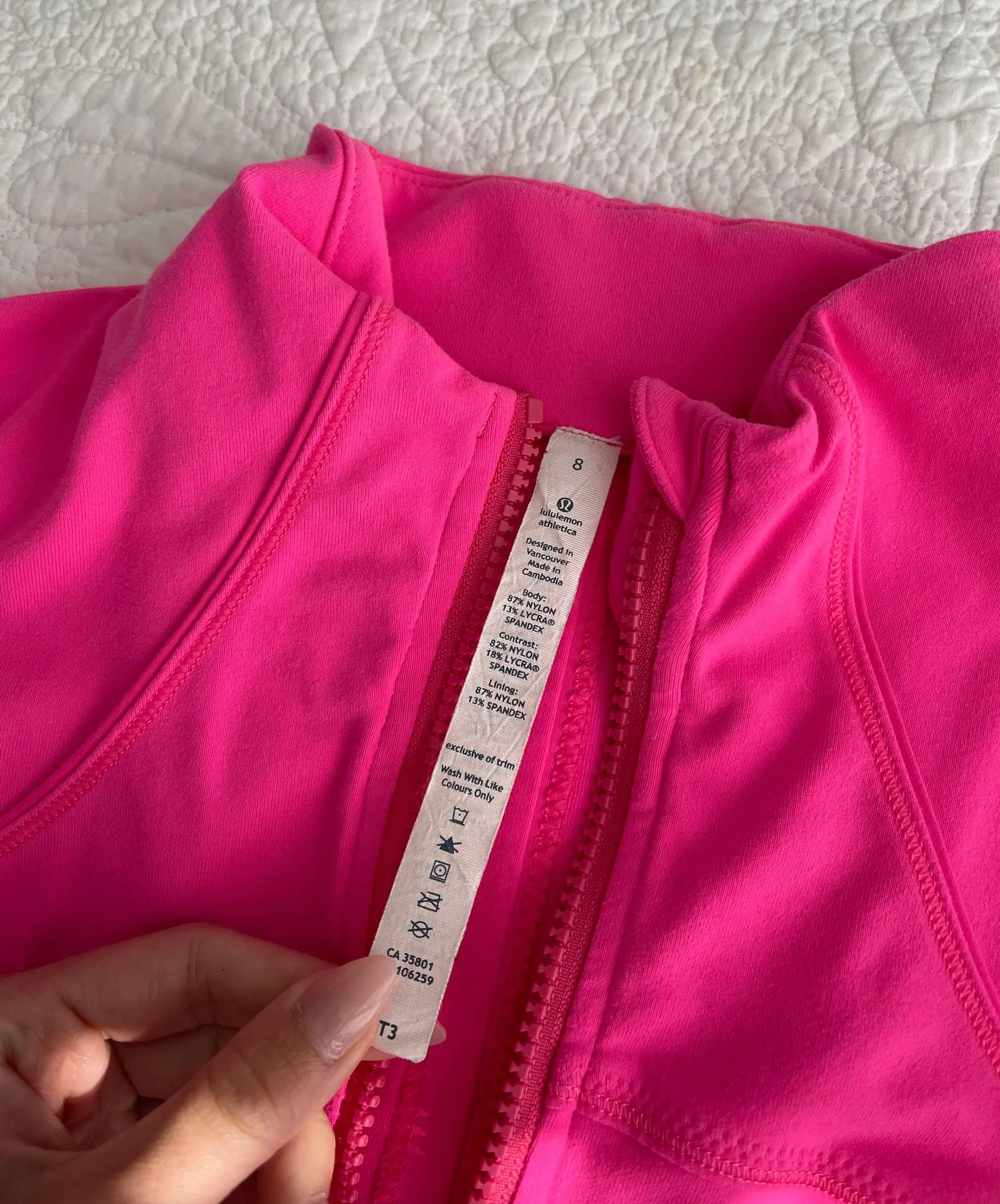 Lululemon Hot Pink Define Jacket Size 8 - Image 10