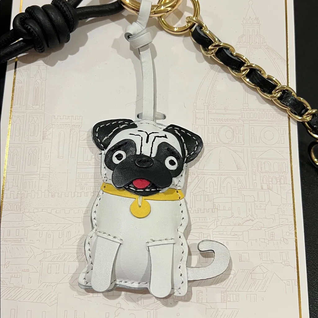 La Via | Italian Pug Bag Charm 🤎🐶 Brown - Image 6