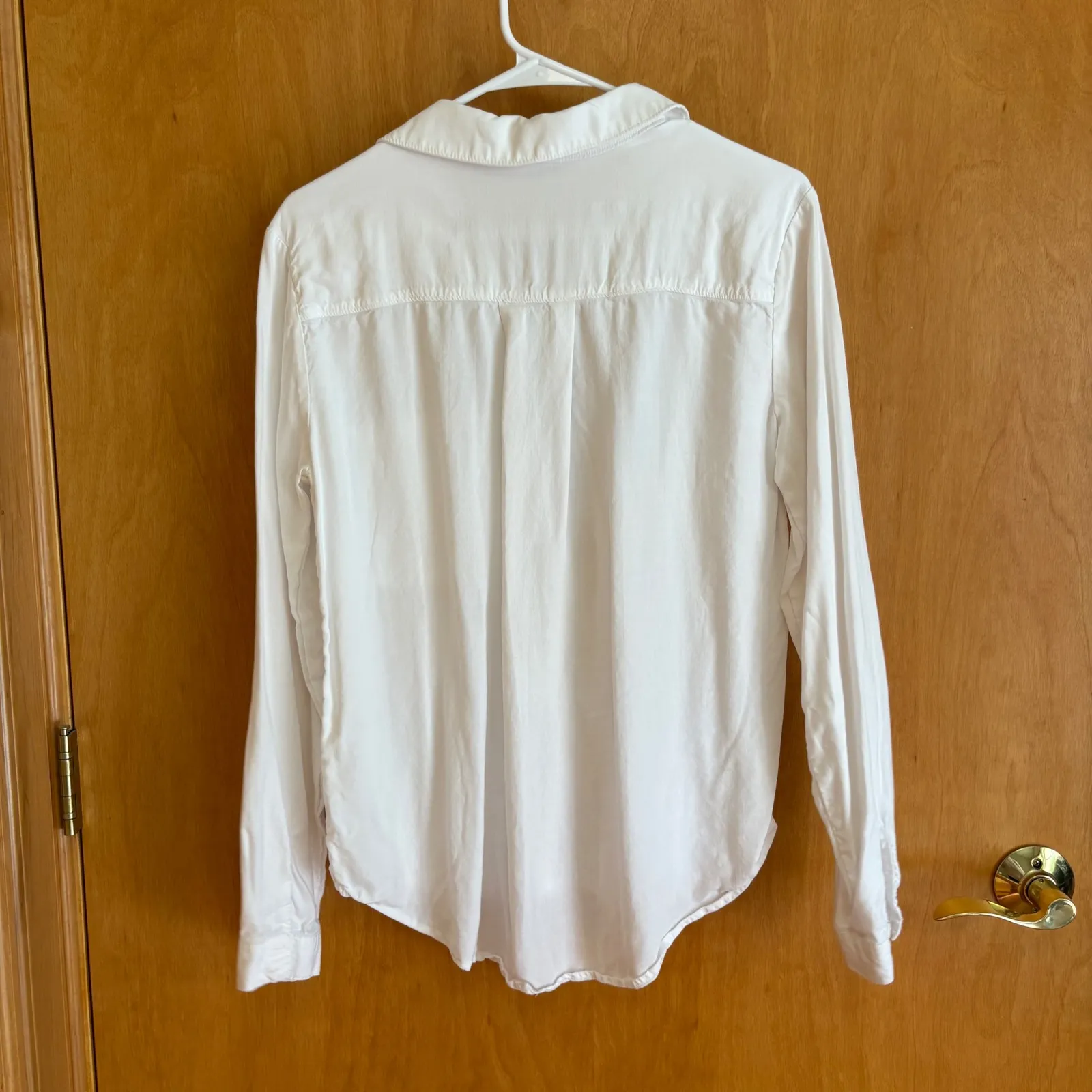 Cloth & Stone White‎ Button Down Long Sleeve Shirt Womens Top Blouse Medium - Image 6