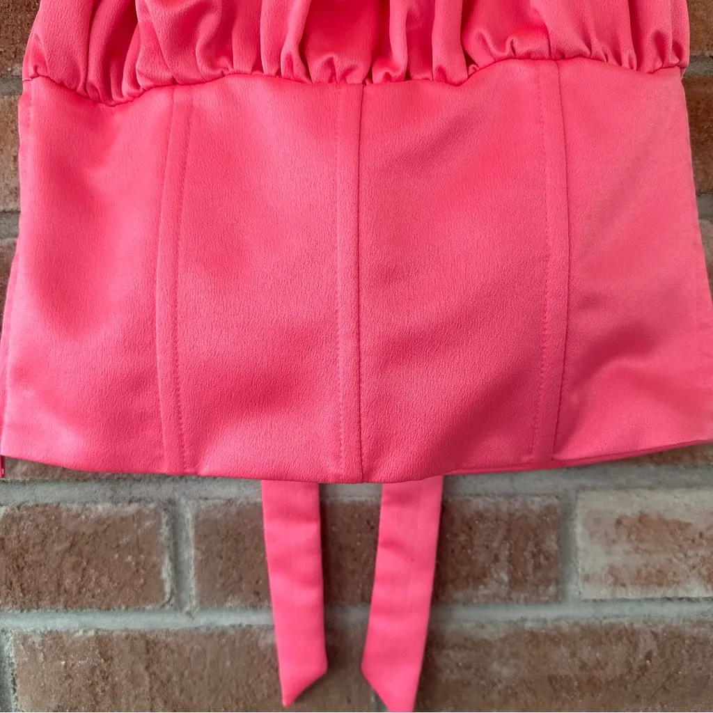 I. AM. GIA Naomi Corset Cropped Top Ruffled Women’s Small Pink Barbie Bratz - Image 13