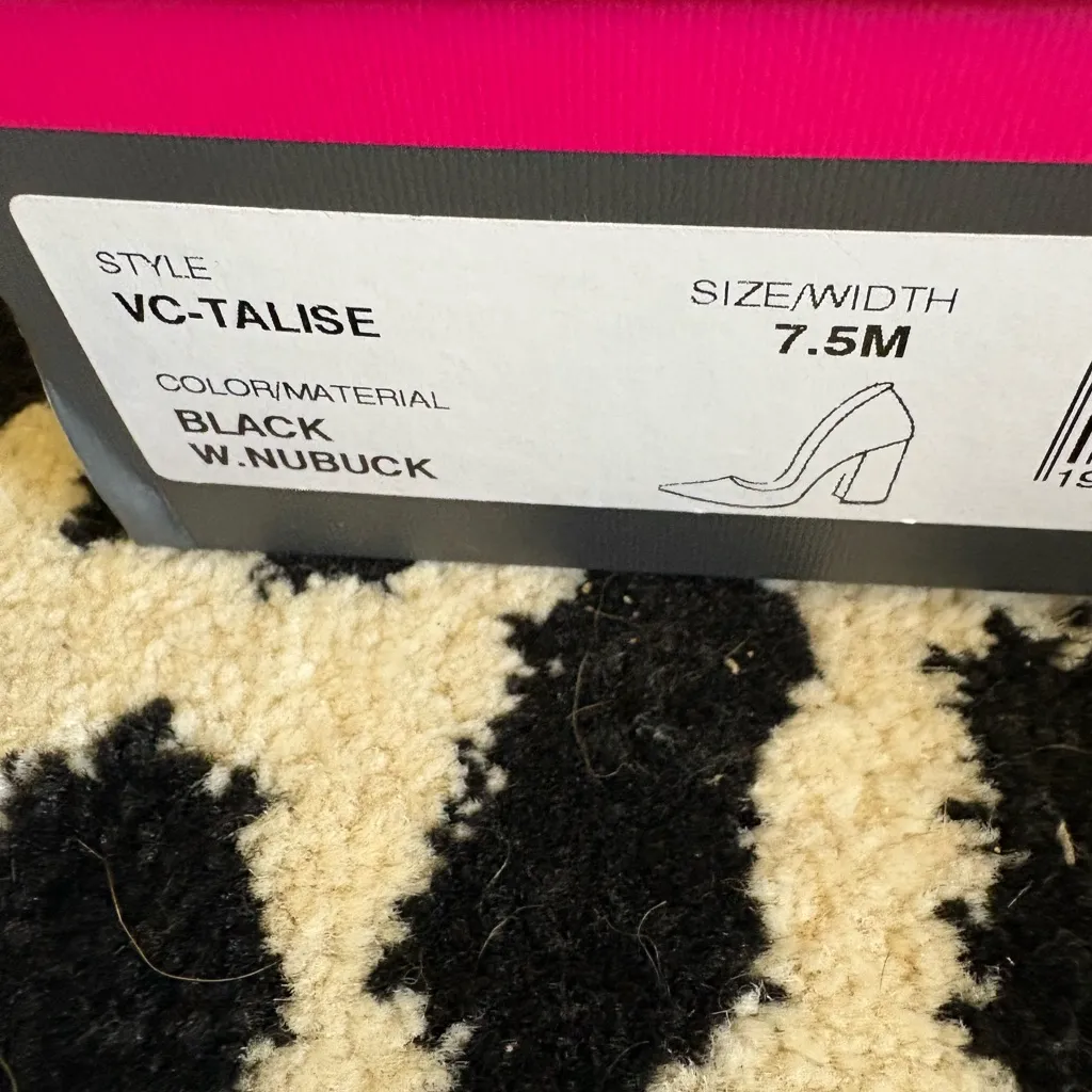 Vince Camuto Black Shoes  Heels Classic Minimalist Design - Image 5