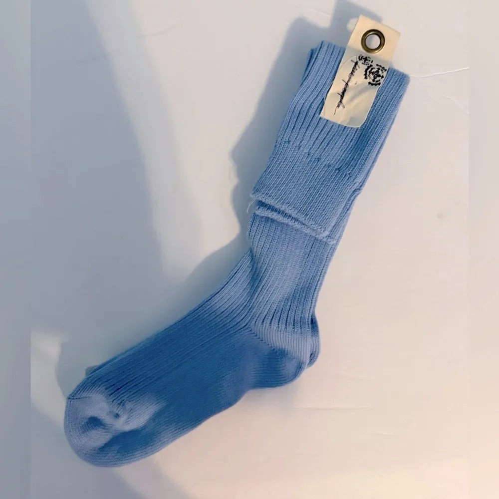 Free People Super Scrunch Solid Socks – Light Blue - NWT - Image 3