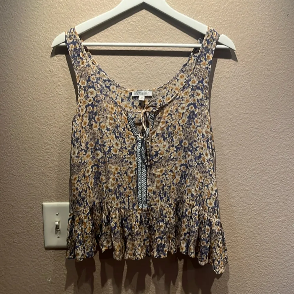 Anthropologie Patrons of Peace Women’s Bohemian Boho Tank Top Flowy Size XS - Image 2