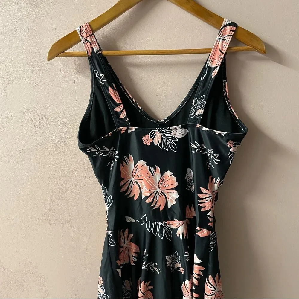 YOUNIQUE Black & Pink Tropical Floral Print One - Image 11