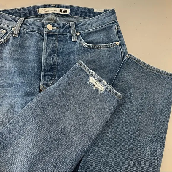 Lovers + Friends Diego High Rise Relaxed Fit Jeans in Paloma 28 - Image 2