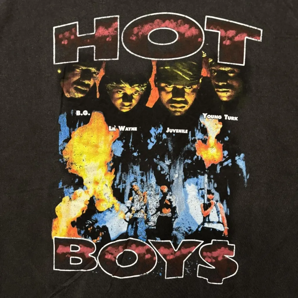 Hot Boys Guerrilla Warfare Money Records Rap T-Shirt 3X - Image 2