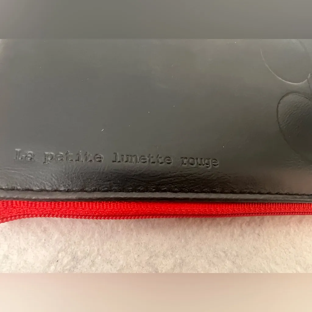 LPLR La Petite Lunette Rouge Eyeglasses Case‎ Zipper Black - Image 2