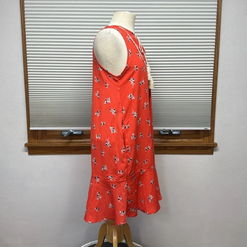 PinkBlush NWT Red Floral Print Sleeveless Maternity Shift Dress Size Small - Image 8