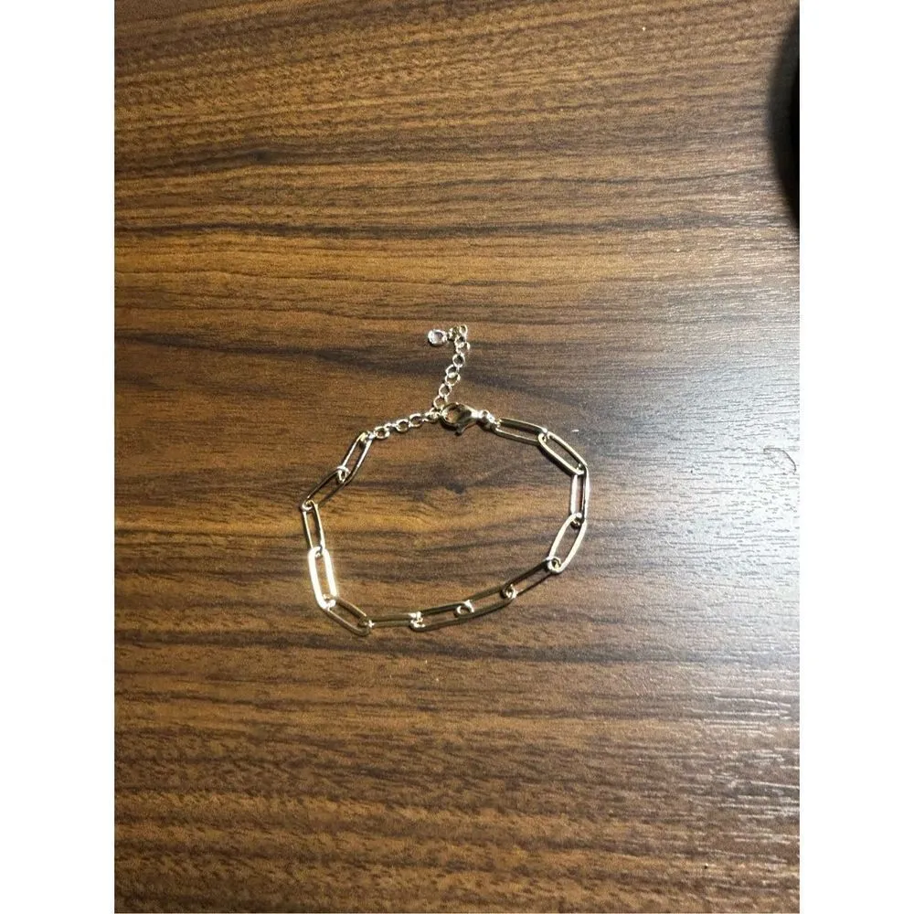 Loft jewelry milky beaded and Whitestone and gold necklace and bracket set - Image 4