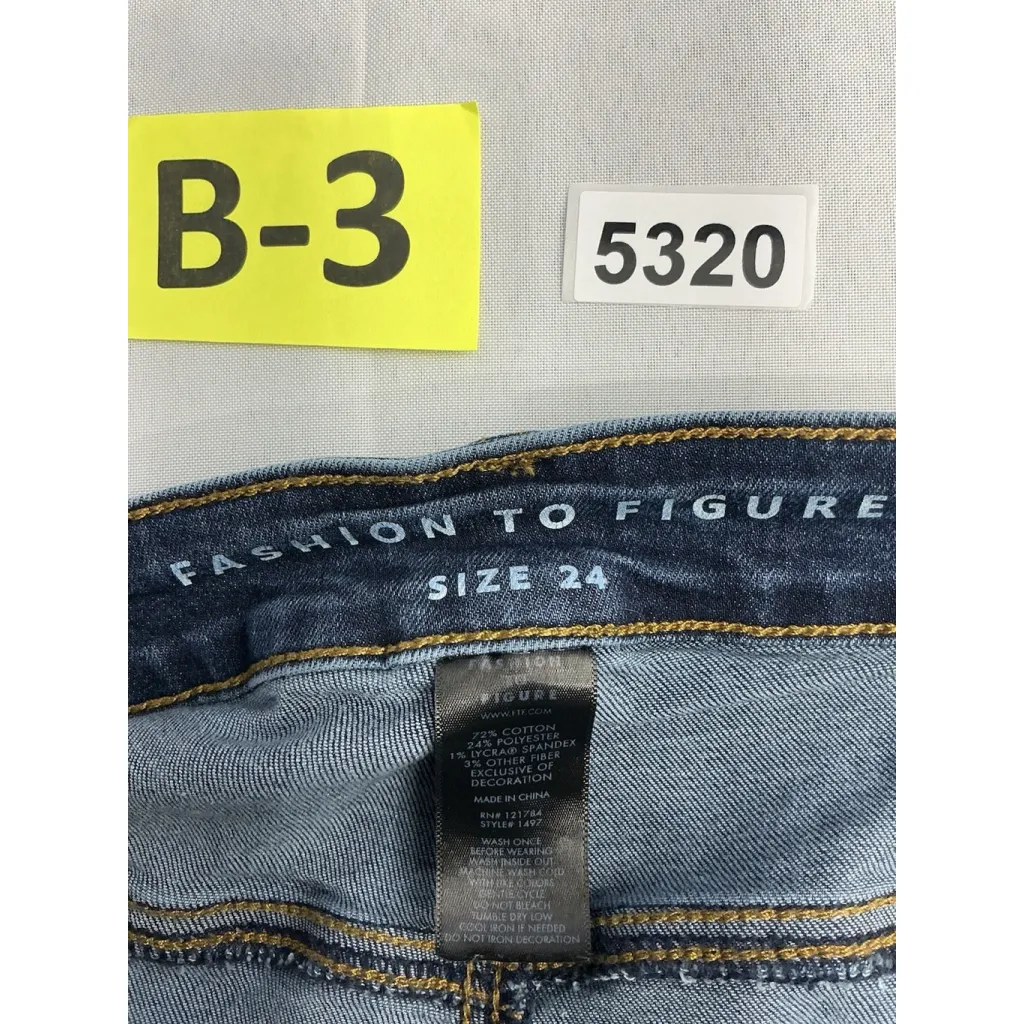 Womans Fashion To Figure Blue Jeans 24 - Image 3