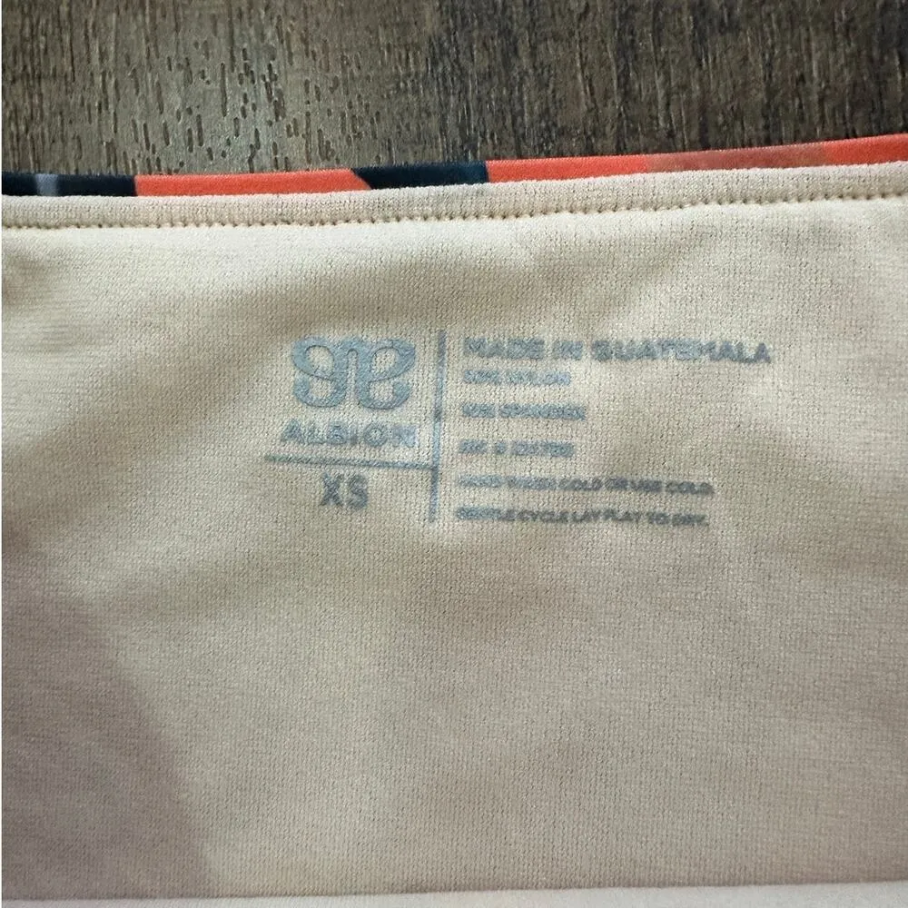 NWOT Albion Fit Palm Coral High-Waisted Swimsuit Bottoms Size XS - Image 3