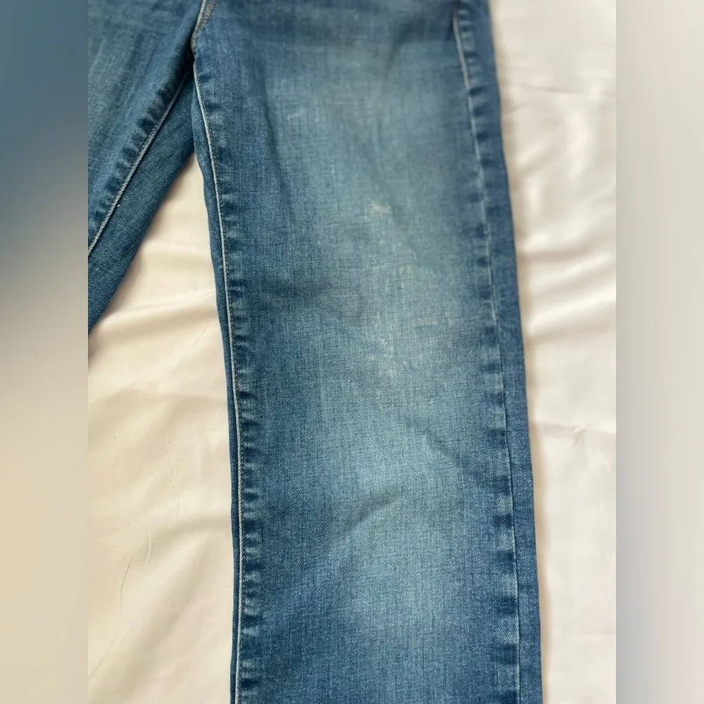 Frame Le High Straight Blue Jeans - Image 3