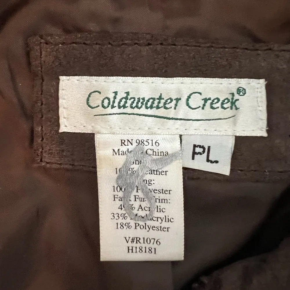Coldwater Creek  | womens suede jacket. Size: PL - Image 6