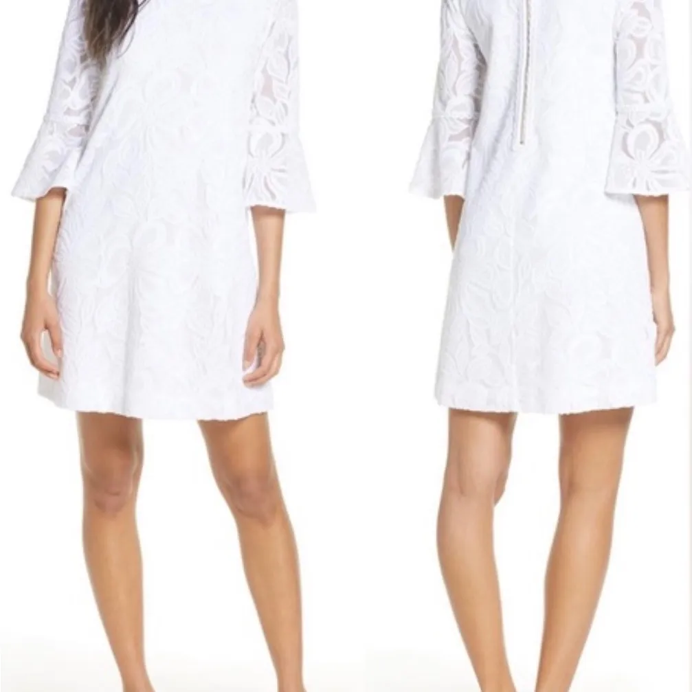 Lilly Pulitzer White Textured Dress - Image 2