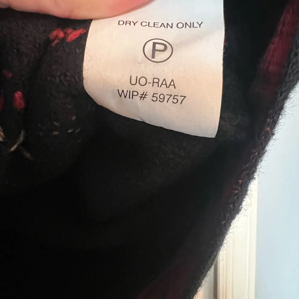 Woolrich Black Vest with Bear and Tree Patches Size Small 100% Wool - Image 8