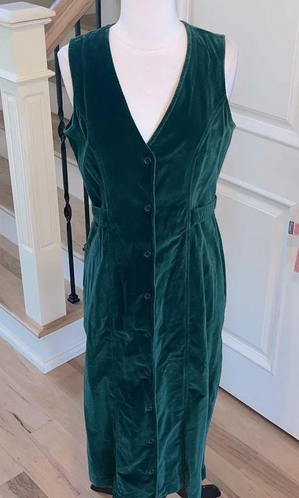 Velvet Forest Green Maxi Jumper Dress - Image 5