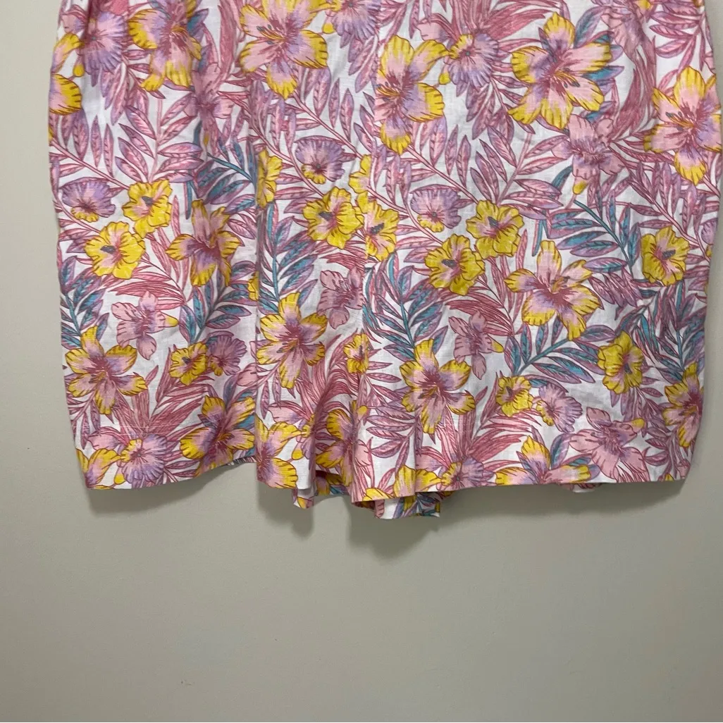 NWT Draper James Woven Pull On Shorts Tropical Print - Image 3