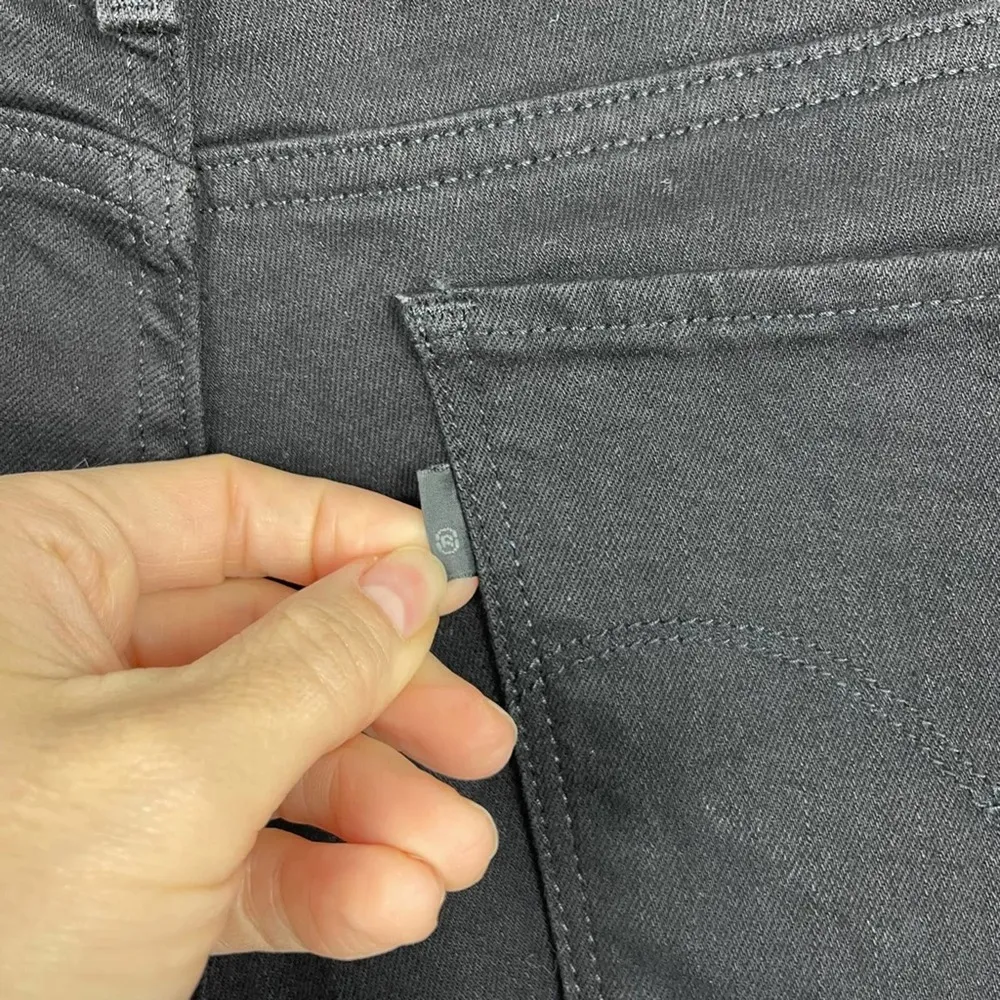 Levi's 711 Black Skinny Ankle Crop Ruffle Flare Hem Stretch Jeans Size 33 - Image 12