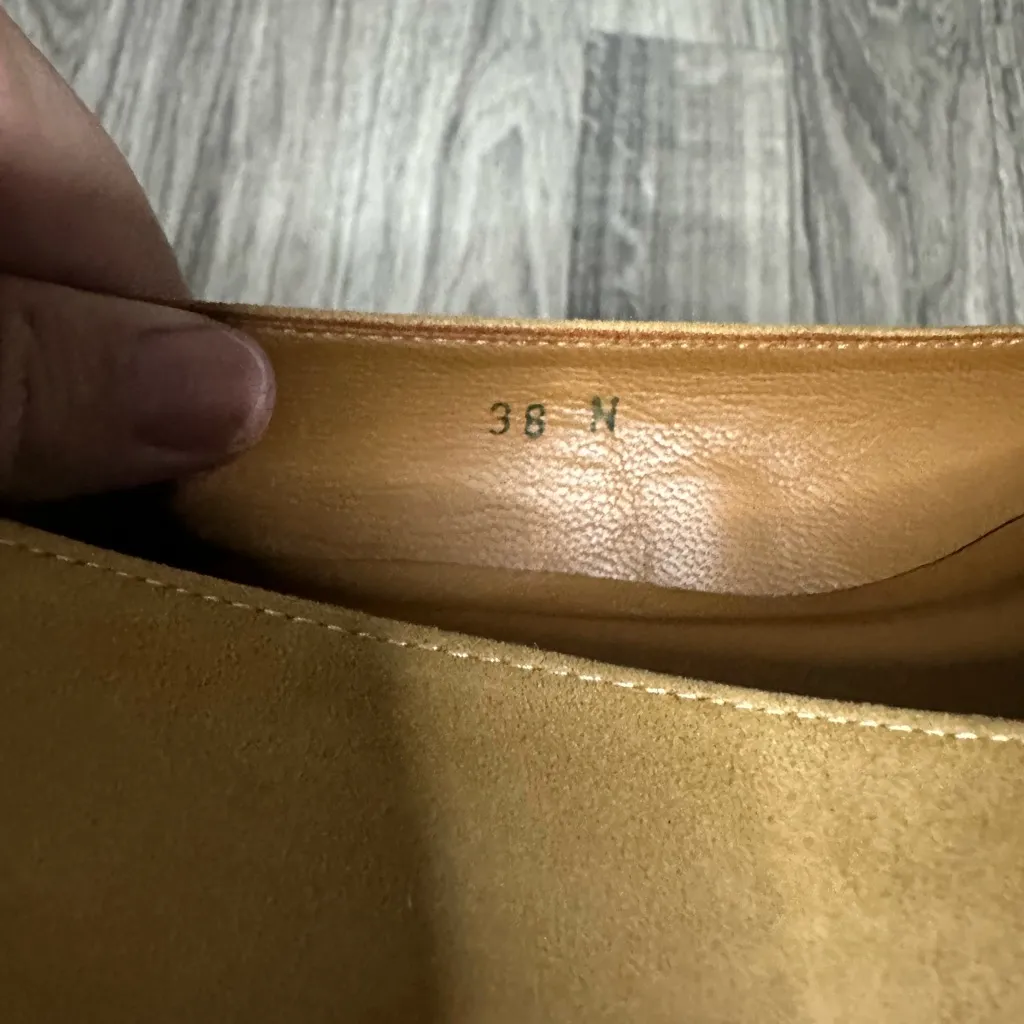 NEW Margaux The Classic Ballet Flat 38 N Cacao Suede Tan Size 7 - Image 2