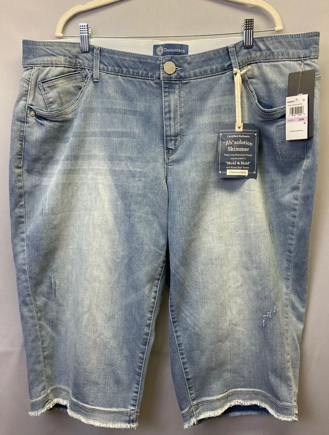 Democracy Absolution Skimmer Jeans Y2K Casual Chic Sculpting Denim Size 22W - Image 1