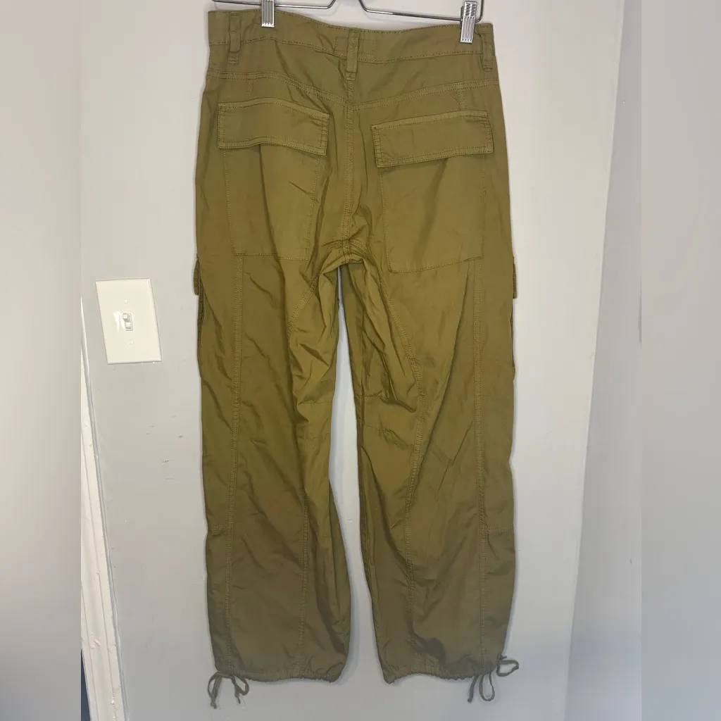 KUT Erika Olive Green Mid-Rise Utility Pant - Image 8