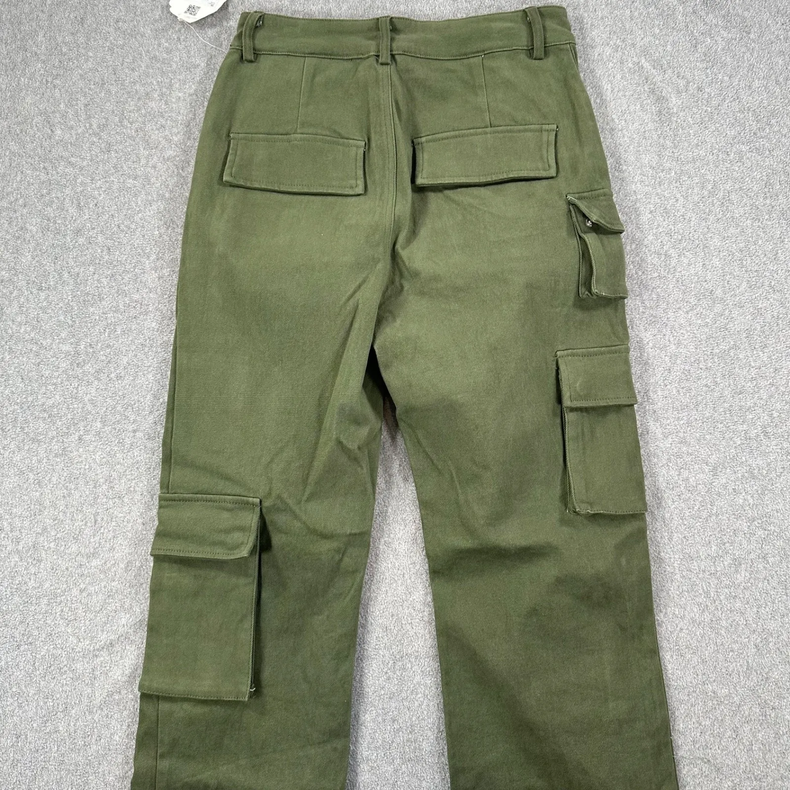 Altar'd State Olive Green Cargo Utility Jeans Size Medium Bootcut New Pockets - Image 11
