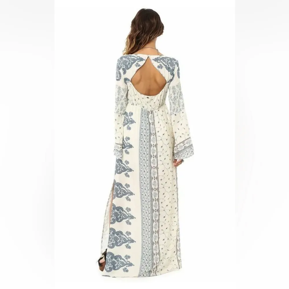 O'Neill Boho Bohemian Floral Kansas Long Sleeve Maxi Dress Size L NWT - Image 2