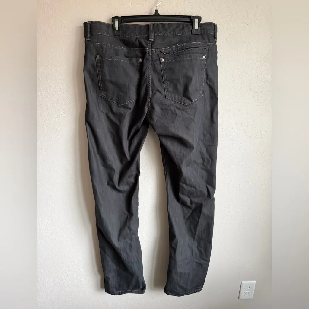 Athleta Frontier Jeans Dark Wash Black Denim Straight Leg Womens 16T Casual - Image 5