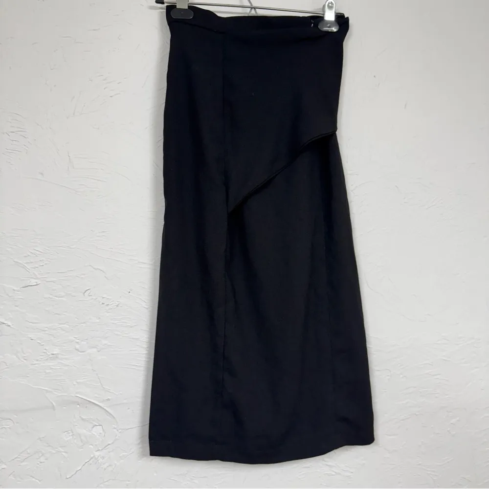 Sndys Revolve Black Wrap Midi Skirt Womens S Classic Preppy Pencil Career - Image 5