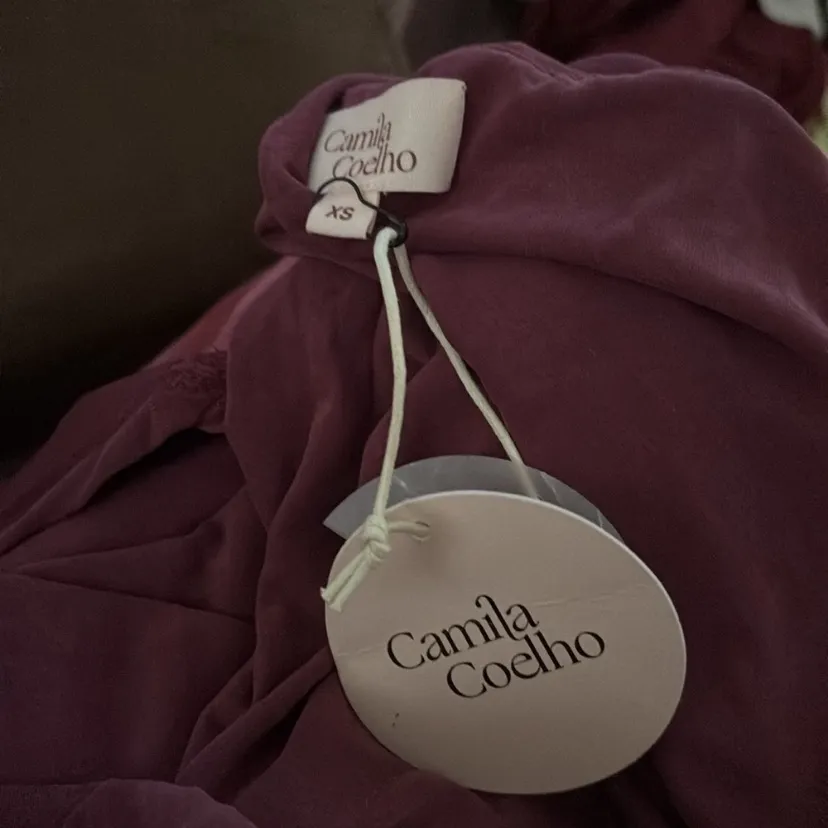 Camila Coelho | NWT Liby Jersey Draped Asymmetrical Midi Skirt in Mauve Size XS - Image 6