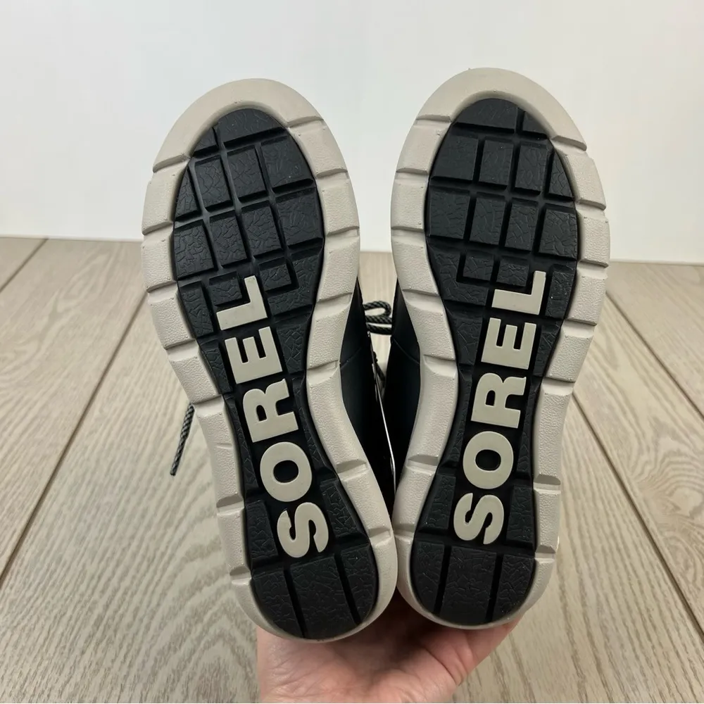 Sorel Explorer Carnival Waterproof Faux Fur Collar Boots US6 Quarry Grey $150 - Image 10