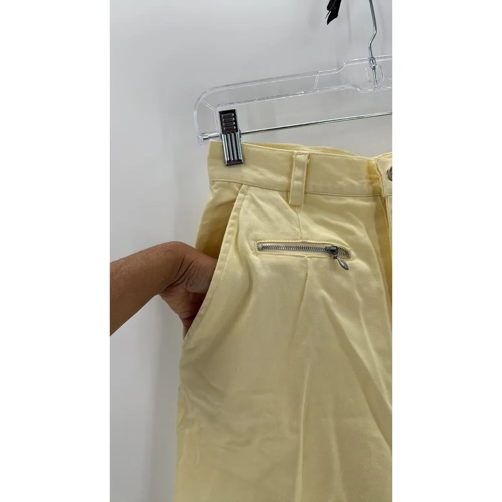 Vintage Generra clothing company contemporary casual Bermuda shorts size 26 80s Yellow - Image 3