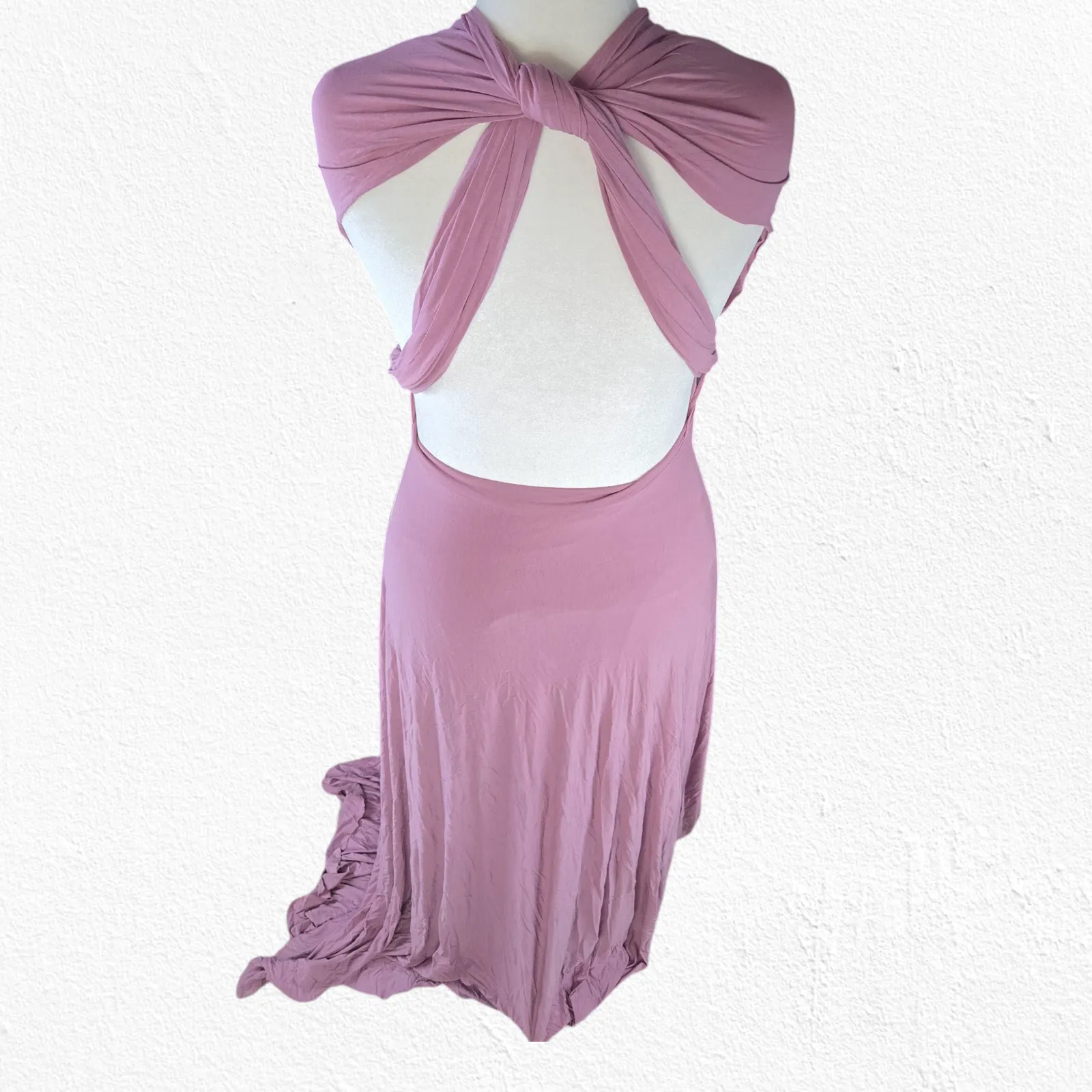 Lulus Mauve Pink Purple Formal Boho Maxi Tricks of the Trade Dress Size Medium - Image 12