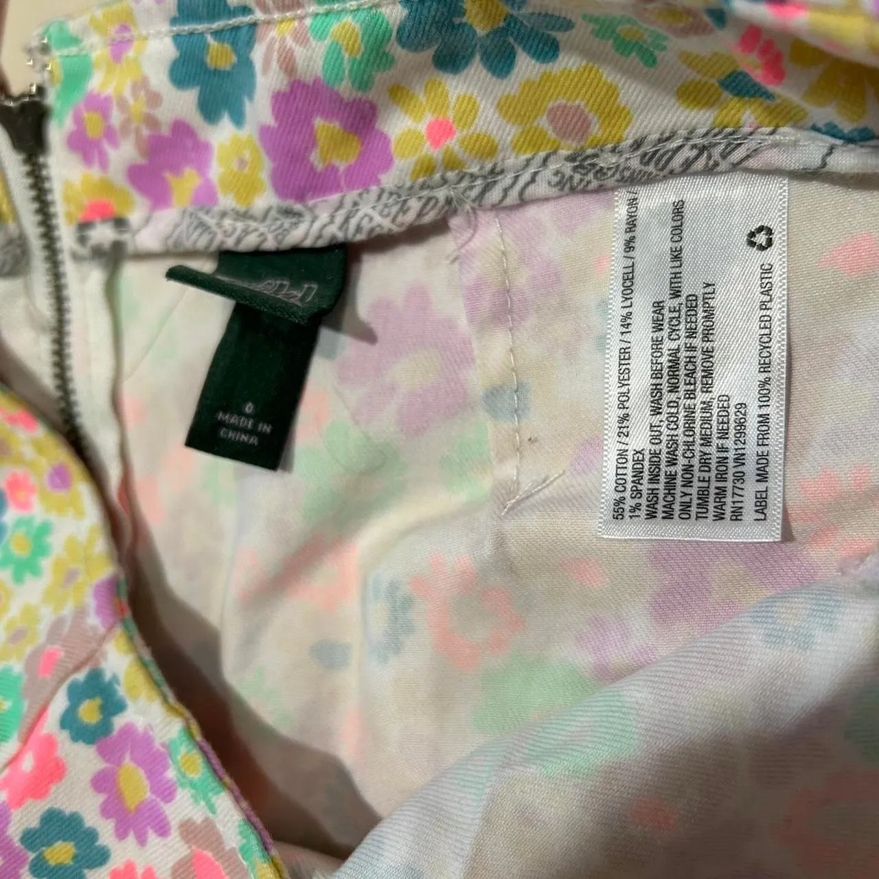 Multicolored Floral Mini Skirt - Image 4