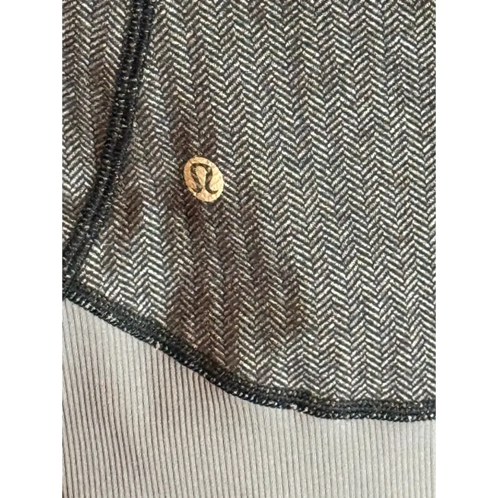 Lululemon Daily Practice Jacket Heathered Herringbone Heathered Black Black / Bl - Image 11