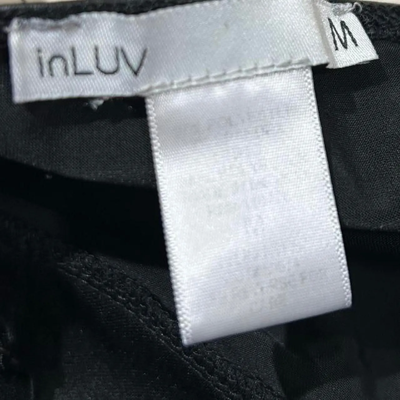 Black Faux Leather Bodysuit Size M - Image 4