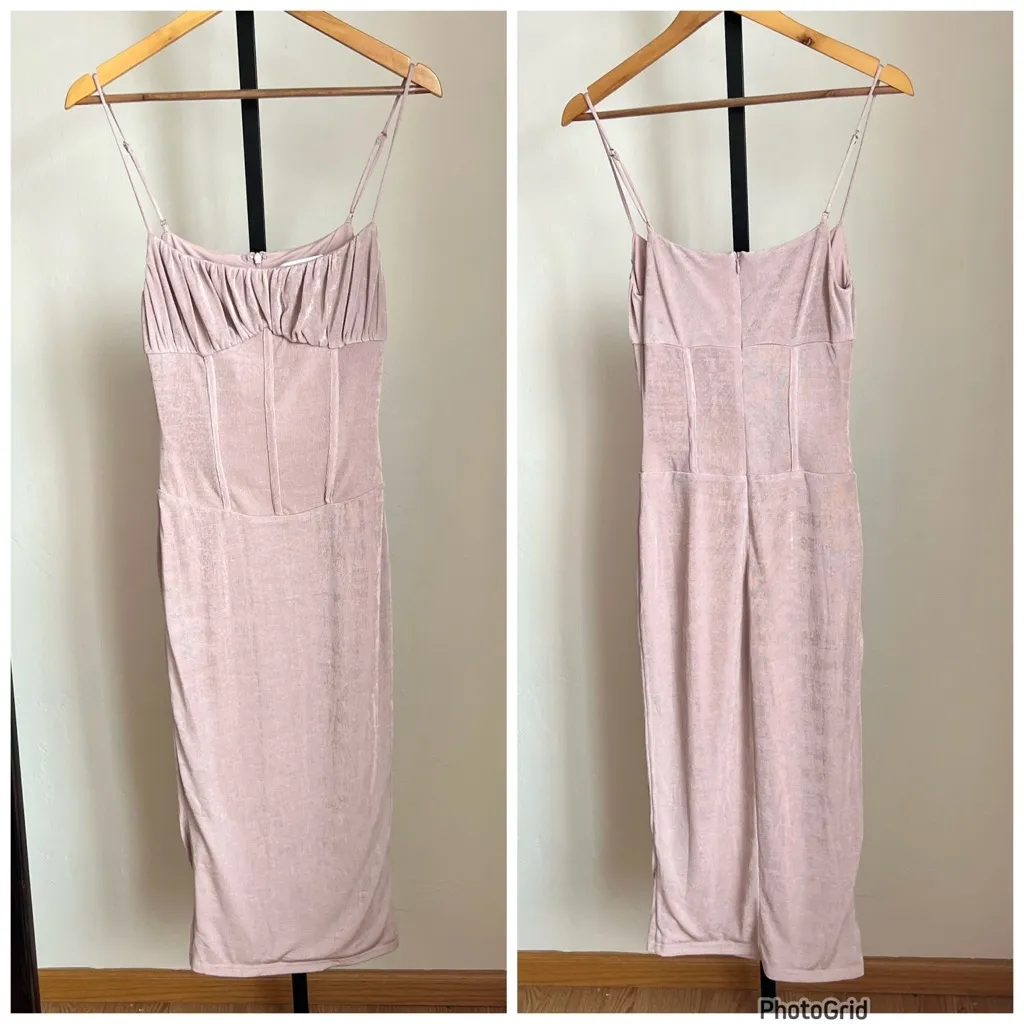 Misha Denisa Dress Dusty Rose Pink Corset Dress Size 4 - Image 2