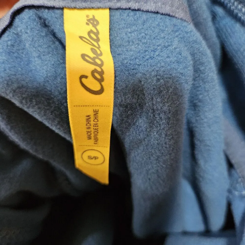 NWT Cabela's Women's Fleece Pullover Top Sweater 1/4 Zip Celestial Blue … - Image 5