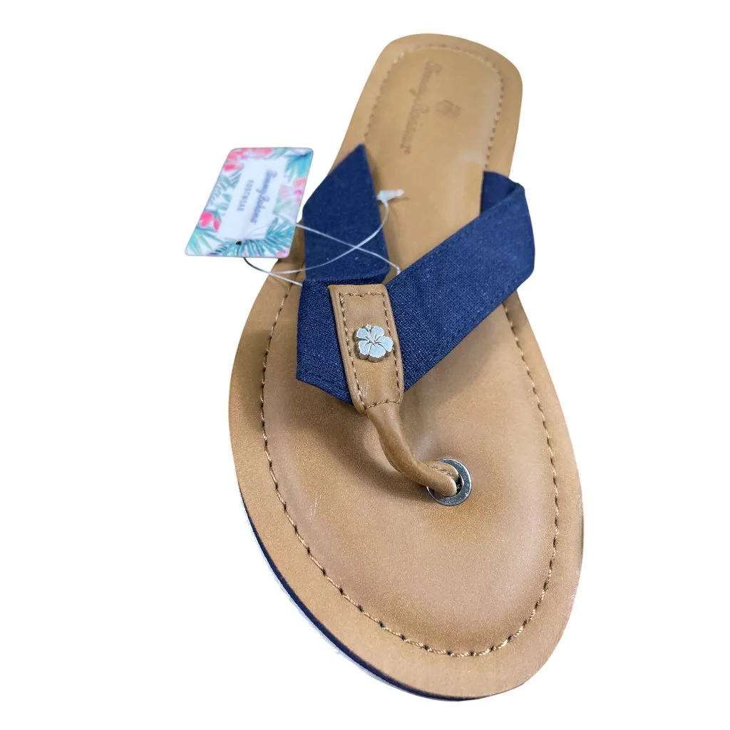 Tommy Bahama Womens Blue Slip-On Thong Sandals Size 8 SKU 8568 - Image 3