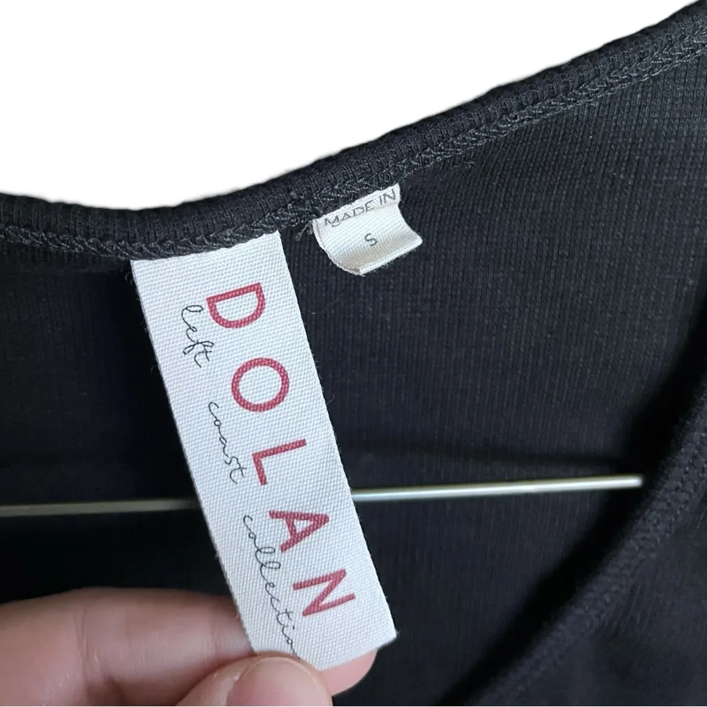 Anthropologie Dolan Tulle Shoulder Scoop Neck Short Sleeve Top Small - Image 4